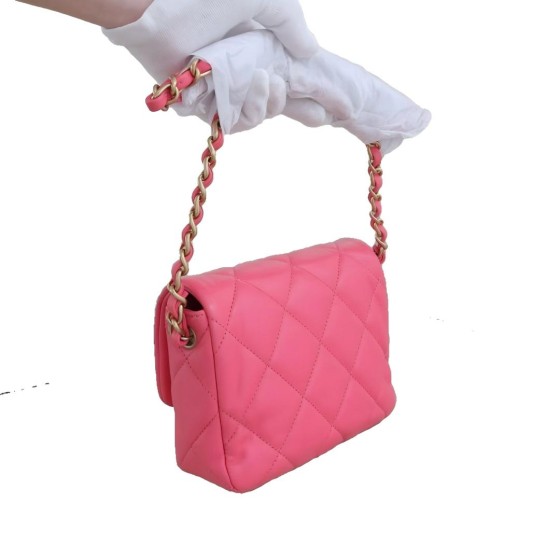 Chanel Heart Lock Quilted Lambskin Flap Bag