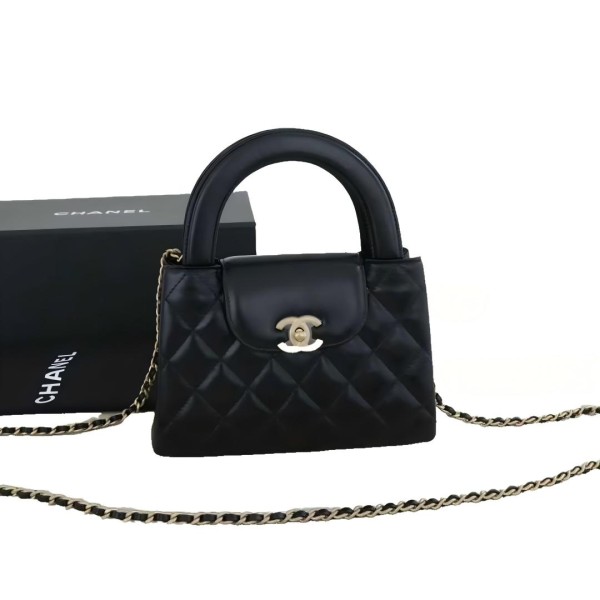 Chanel Kelly Top Handle Bag in Quilted Calfskin