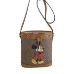 Gucci x Disney Mickey Mouse Print GG Supreme Canvas Bucket Bag
