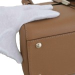 德尔沃 Brillant 系列焦糖色小牛皮手提包