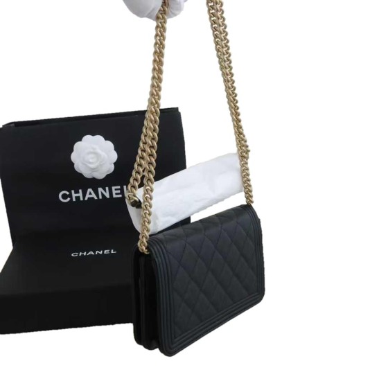 Chanel Boy Bag in Quilted Calfskin