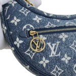 路易威登 Loop 系列 Monogram 丹宁牛仔老花月牙包