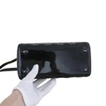 Dior Lady Dior Bag in Black Patent Cannage Leather