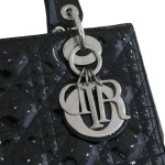 Dior Lady Dior Bag in Black Patent Cannage Leather
