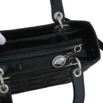 Dior Lady Dior Bag in Black Patent Cannage Leather