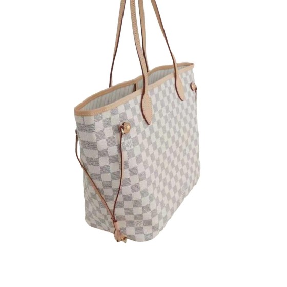 Louis Vuitton Neverfull Bag in Damier Azur Canvas