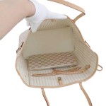 ルイ・ヴィトン ネバーフル バッグ ダミエ・アズール キャンバス