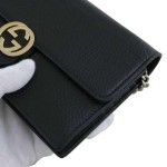 Gucci Interlocking G Wallet On Chain in Leather