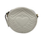 Gucci GG Marmont Round Mini Bag in Quilted Leather