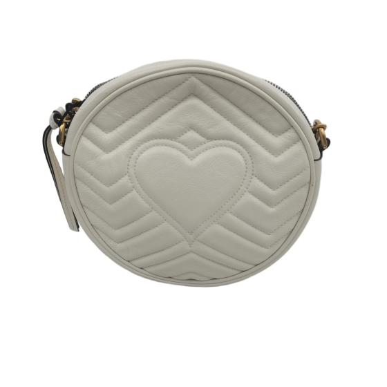Gucci GG Marmont Round Mini Bag in Quilted Leather