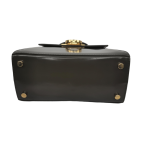 フェラガモ ヴィンテージ ガンチーニ パテントレザー トップハンドル バッグ