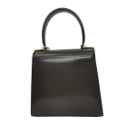 フェラガモ ヴィンテージ ガンチーニ パテントレザー トップハンドル バッグ