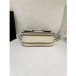 Gucci Horsebit 1955 Medium Shoulder Bag (White Leather)