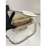 Gucci Horsebit 1955 Medium Shoulder Bag (White Leather)