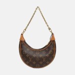 Louis Vuitton Loop Monogram Coated Canvas Shoulder Bag (Brown)
