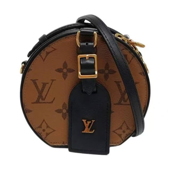 Louis Vuitton Petite Boîte Chapeau Monogram Coated Canvas Shoulder Bag (Brown)