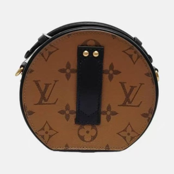 Louis Vuitton Petite Boîte Chapeau Monogram Coated Canvas Shoulder Bag (Brown)