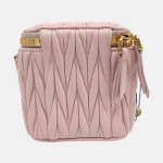 Miu Miu Matelassé Pink Nappa Leather Shoulder Bag