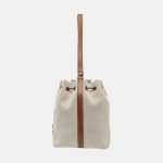 Miu Miu Canvas and Leather Bucket Bag