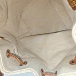 Miu Miu Canvas and Leather Bucket Bag