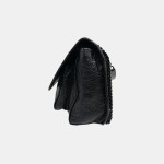 Saint Laurent Niki Medium Crocodile-Embossed Leather Shoulder Bag