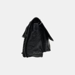 Saint Laurent Niki Medium Crocodile-Embossed Leather Shoulder Bag