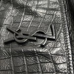 Saint Laurent Niki Medium Crocodile-Embossed Leather Shoulder Bag