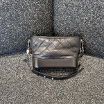 Chanel Gabrielle de Chanel Small Hobo Bag in Black Crumpled Calfskin