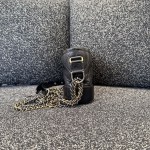 Chanel Gabrielle de Chanel Small Hobo Bag in Black Crumpled Calfskin