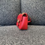 Gucci GG Marmont Mini Shoulder Bag with Heart Motif in Red Quilted Leather