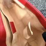 Gucci GG Marmont Mini Shoulder Bag with Heart Motif in Red Quilted Leather