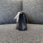 Chanel 2.55 Reissue Flap Bag in Black Distressed Calfskin