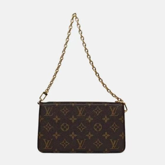 Louis Vuitton x Sun Yitian Pochette Accessoires Monogram Leopard Chain Bag