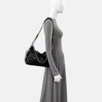 Louis Vuitton CARRYALL MM Hobo Bag in Black Soft Grained Calfskin