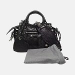 Balenciaga Classic City Handbag in Black Distressed Agneau Leather