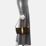 Louis Vuitton Cartouchière Monogram Canvas Shoulder Bag