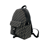 Christian Dior Explorer Backpack in Beige and Black Dior Oblique Jacquard