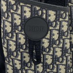 Christian Dior Explorer Backpack in Beige and Black Dior Oblique Jacquard