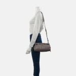 Prada Bonnie (Soft Lux) Small Gray Calfskin Shoulder Bag