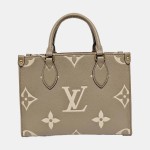 LOUIS VUITTON ONTHEGO小号灰色牛皮老花单肩丛林包