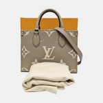 LOUIS VUITTON ONTHEGO小号灰色牛皮老花单肩丛林包