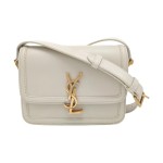 YSL SOLFERINO中号白色牛皮单肩包豆腐包