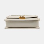 YSL SOLFERINO中号白色牛皮单肩包豆腐包