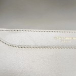 YSL SOLFERINO中号白色牛皮单肩包豆腐包