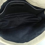 YSL NIKI小号白色牛皮V纹绗缝褶皱单肩包