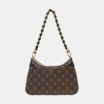 LOUIS VUITTON TWINNY棕色涂层帆布老花单肩包新牛角