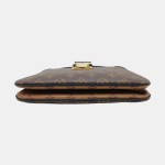 LOUIS VUITTON TWINNY棕色涂层帆布老花单肩包新牛角