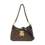 LOUIS VUITTON TWINNY棕色涂层帆布老花单肩包新牛角