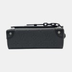 LOUIS VUITTON SOFT TRUNK迷你黑色牛皮老花压纹斜挎包