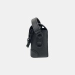 LOUIS VUITTON SOFT TRUNK迷你黑色牛皮老花压纹斜挎包
